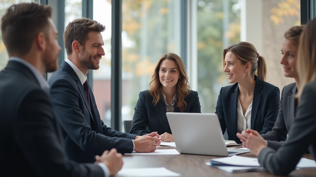 Professionele Nederlandse communicatie in het kantoor, collega's in vergaderruimte met zakelijke gesprekken