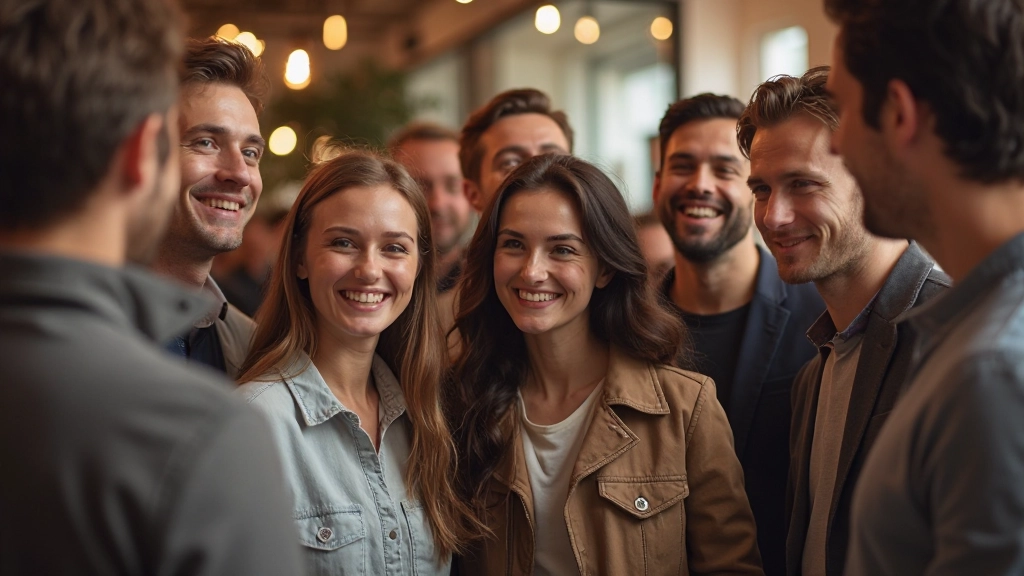 Diverse groep mensen uit verschillende culturen feestert samen Nederlands succes en integratieoverwinning